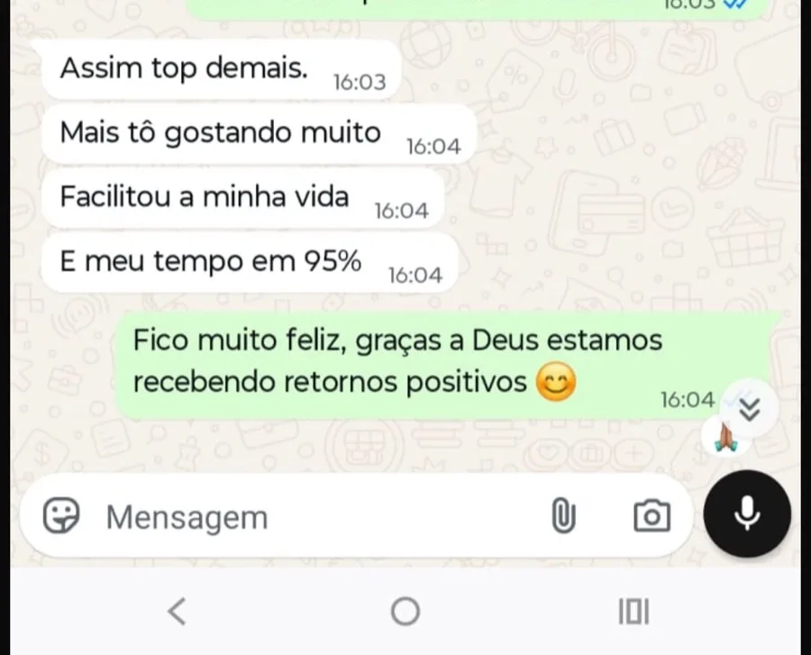 Depoimento real da Car Premium no WhatsApp